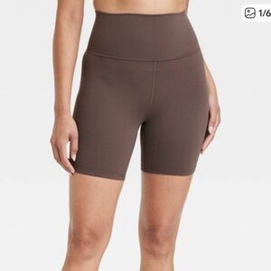 All in Motion Women's Brown Bike Shorts